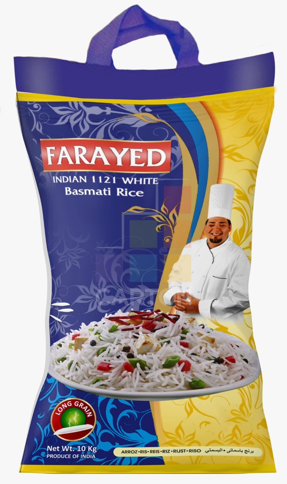 Farayed 1121 Indian Steam Basmati Rice 4*10kg